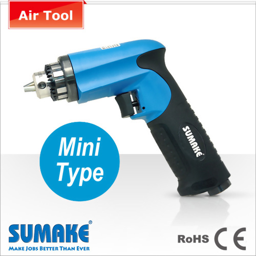 Mini Type Air Drill-1/4",0.6HP, 25000rpm, Non-Reversible