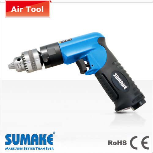 Mini Type Air Drill-1/4 & 3/8",0.4HP, 1000~23000 rpm., Non-Reversible